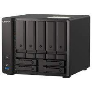 QNAP TS-H973AX-32G 9-bay NAS AMD Ryzen V1500B 32GB DDR4 SODIMM 5x2.5in/3.5in SATA 6Gbps + 2x2.5in U.2 NVMe PCIe Gen3 x4